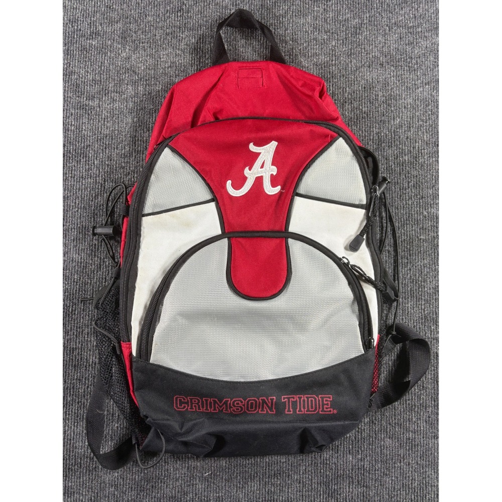 Alabama Crimson Tide Backpack Red White Black NCAA Collegiate Fan Gear Bag